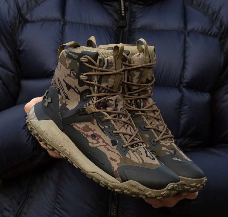 کتونی نیم بوت آندرآرمور هاور استورم ارتشی سایز ۴۰ تا ۴۵  Under Armour HOVR Storm