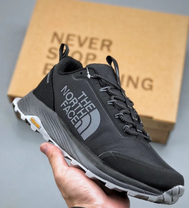 کتونی نورث فیس گورتکس مشکی طوسی سایز ۴۰ تا ۴۵ The North Face Ultra Traction Waterproof