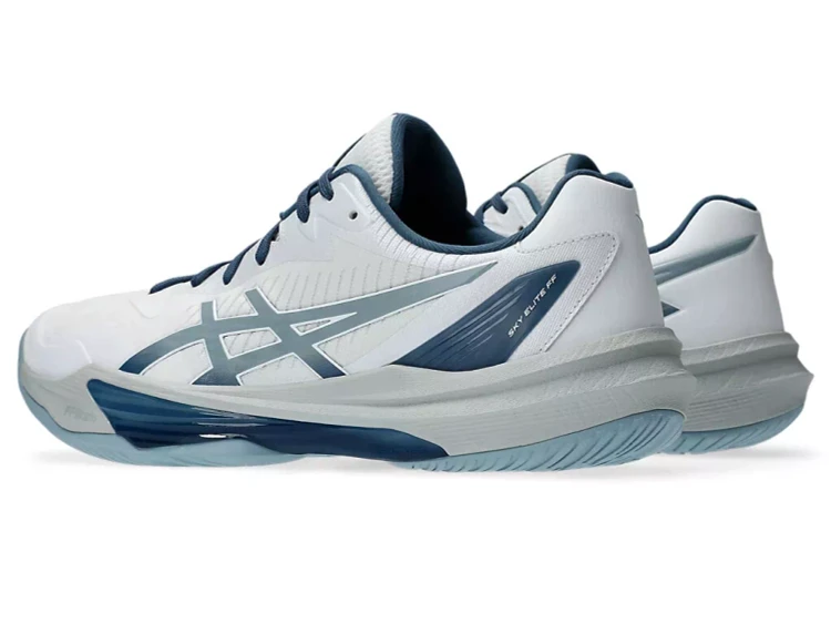 کتونی اسیکس سفید آبی تنیس مستر کوالیتی ویتنام سایز ۴۰ تا ۴۵  ASICS Sky Elite FF 3 Volleyball Shoes