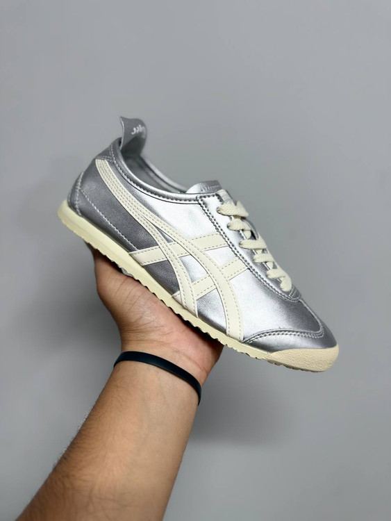 کتونی اسیکس اونیتسوکا تیگر مکزیکو نقره ای سایز 37 تا 40 ASICS ONITSUKA TIGER MEXICO