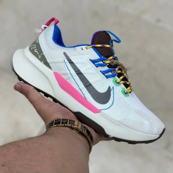 کتونی رانینگ نایک جونیپر تریل 2 سفید سرخابی آبی سایز 39 الی 45 Nike Juniper Trail 2
