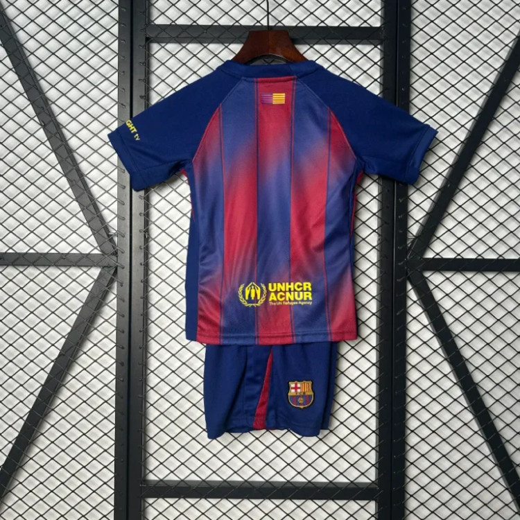 تیشرت کیت اول بارسلونا بچه گانه نایک اسپاتیفای 2025/26 سایز 20 تا 30 BARCELONA NIKE 2025/26
