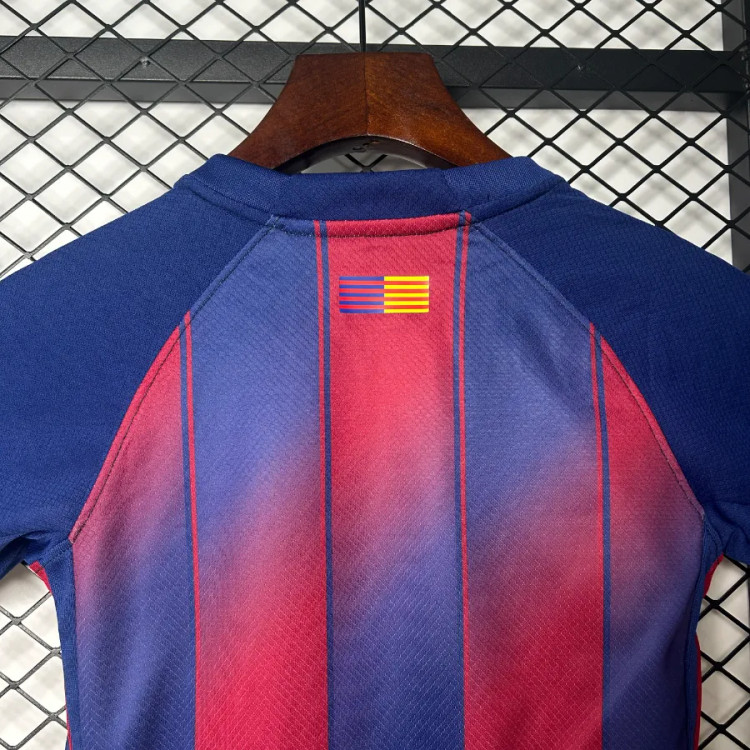 تیشرت کیت اول بارسلونا بچه گانه نایک اسپاتیفای 2025/26 سایز 20 تا 30 BARCELONA NIKE 2025/26