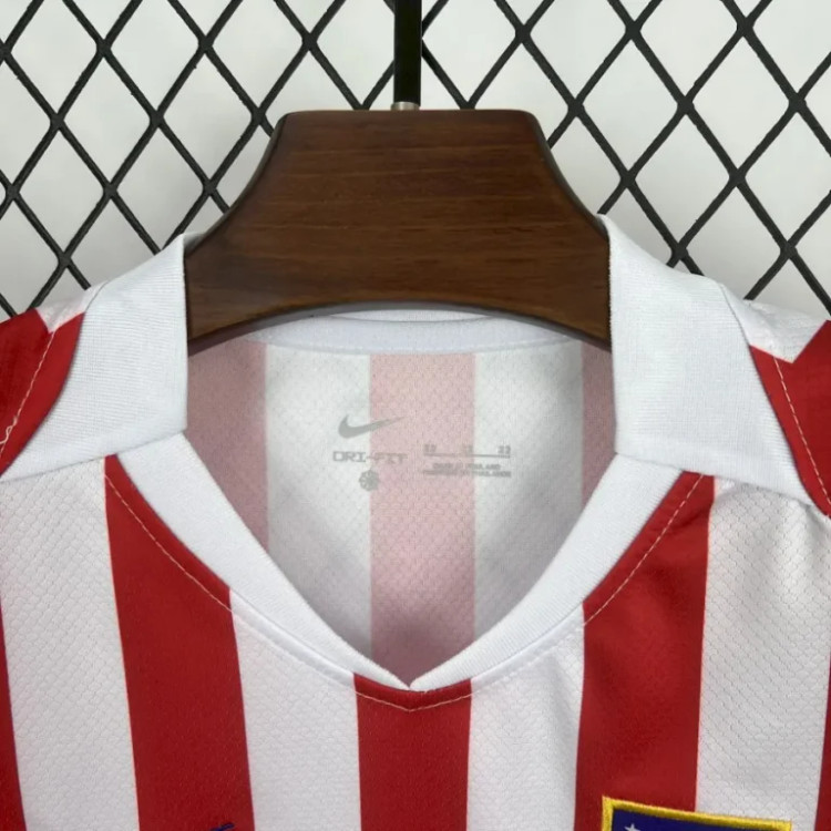 کیت تیشرت بچه گانه اول نایک اتلتیکو مادرید 2025/26 سایز 20 تا 30 NIKE ATLETICO MADRID 2025/26