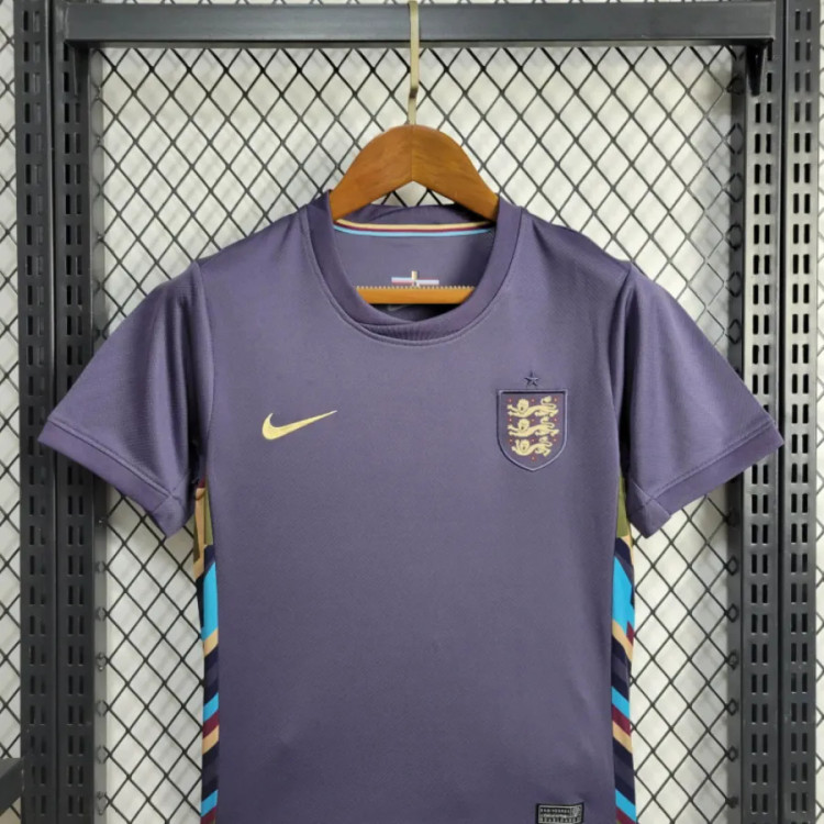 کیت تیشرت بچه گانه دوم نایک انگلیس یورو 2024 سایز 20 تا 30 NIKE ENGLAND UERO 2024
