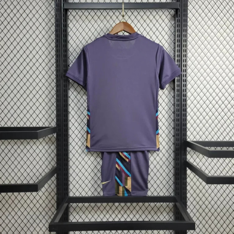 کیت تیشرت بچه گانه دوم نایک انگلیس یورو 2024 سایز 20 تا 30 NIKE ENGLAND UERO 2024