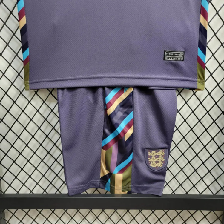 کیت تیشرت بچه گانه دوم نایک انگلیس یورو 2024 سایز 20 تا 30 NIKE ENGLAND UERO 2024