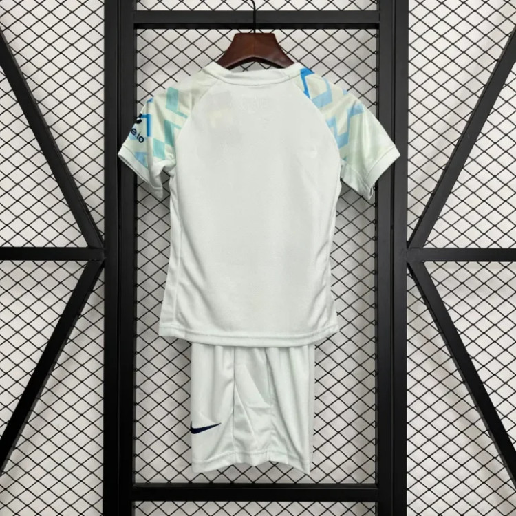 کیت تیشرت بچه گانه دوم نایک اینتر میلان 2025/26 سایز 20 تا 30 NIKE INTER MILAN 2025/26