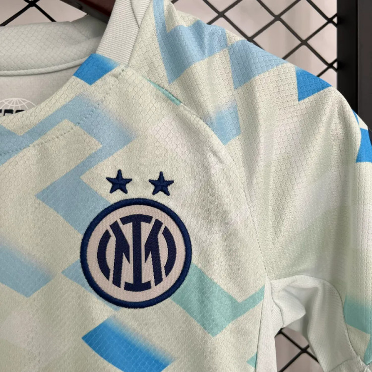 کیت تیشرت بچه گانه دوم نایک اینتر میلان 2025/26 سایز 20 تا 30 NIKE INTER MILAN 2025/26