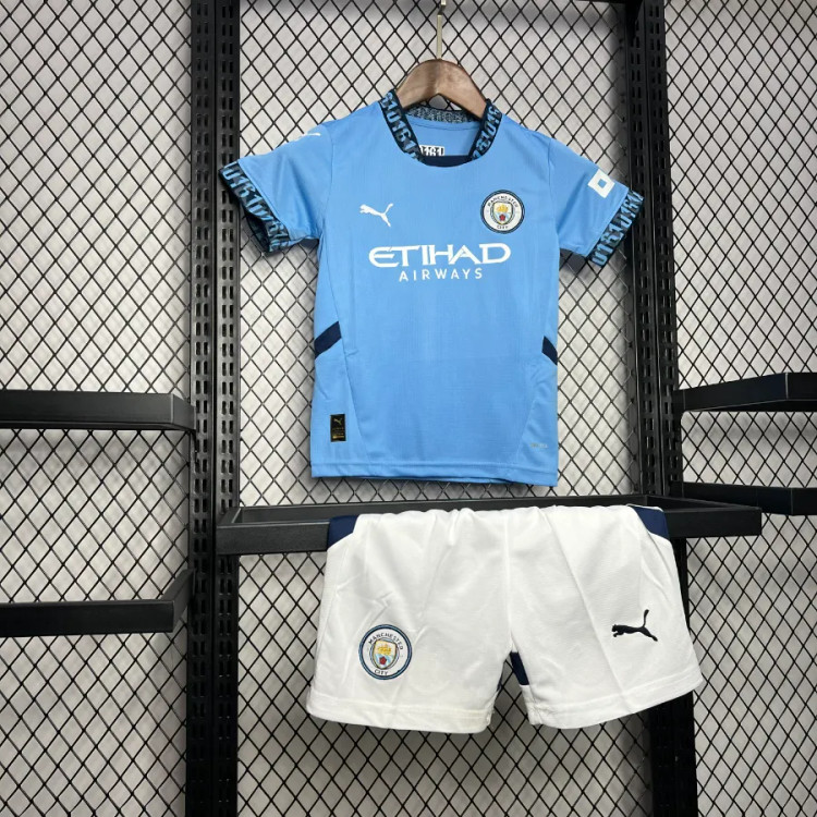 کیت تیشرت بچه گانه اول پوما منچستر سیتی 2024/25 سایز 20 تا 30 PUMA MANCHESTER CITY 2024/25