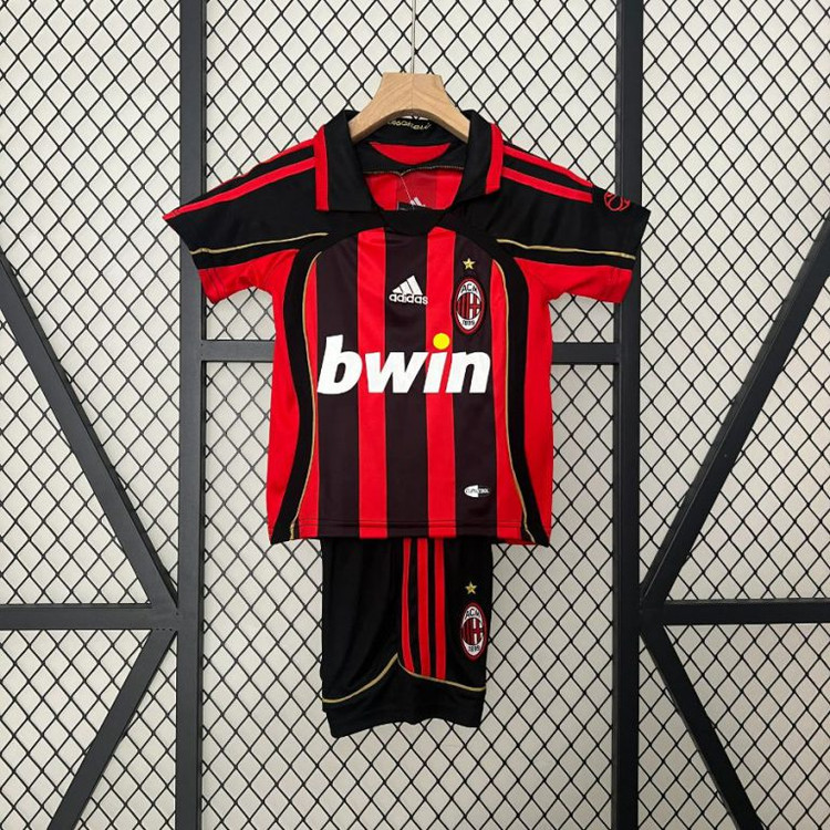 کیت تیشرت بچه گانه اول آدیداس آث میلان 2006/07 سایز 20 تا 30 ADIDAS AC MILAN 2006/07