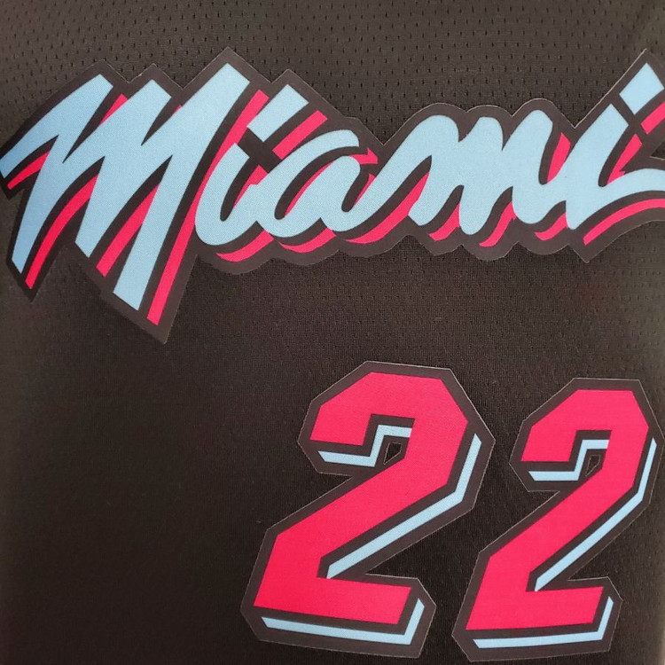 تیشرت بسکتبالی نایک جرزی میامی هیت سیتی ادیشن مشکی سرخابی باتلر سایز X تا NIKE MIAMI HEAT CITY EDITION BUTLER 5XL