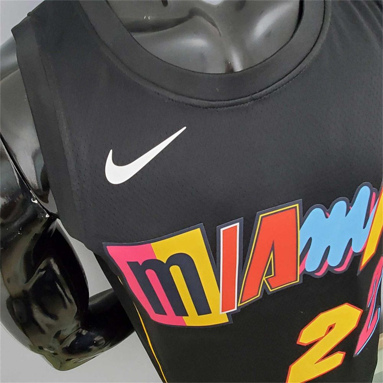 تیشرت بسکتبالی نایک جرزی میامی هیت سیتی ادیشن مشکی باتلر سایز X تا NIKE MIAMI HEAT CITY EDITION BUTLER 5XL