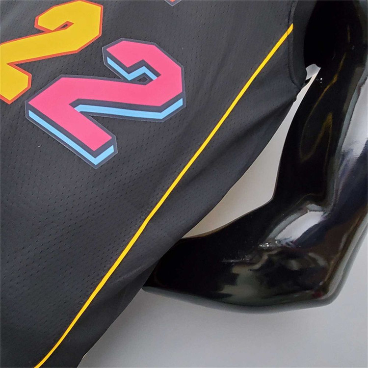 تیشرت بسکتبالی نایک جرزی میامی هیت سیتی ادیشن مشکی باتلر سایز X تا NIKE MIAMI HEAT CITY EDITION BUTLER 5XL