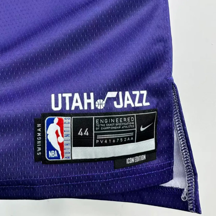 تیشرت بسکتبالی نایک جرزی یوتا جاز آیکن ادیشن بنفش سایز X تا NIKE UTAH JUZZ ICON EDITION 5XL