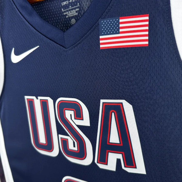 تیشرت بسکتبالی نایک جرزی تیم ملی آمریکا المپیک 2024 لبرون جیمز سایز X تا NIKE USA NATION OLYMPIC LEBRON JAMES 2024 5XL