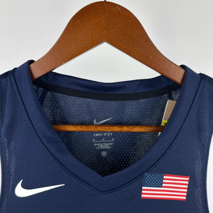 تیشرت بسکتبالی نایک جرزی تیم ملی آمریکا المپیک 2024 لبرون جیمز سایز X تا NIKE USA NATION OLYMPIC LEBRON JAMES 2024 5XL