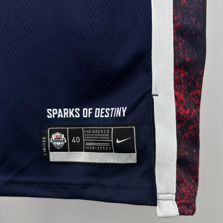 تیشرت بسکتبالی نایک جرزی تیم ملی آمریکا المپیک 2024 لبرون جیمز سایز X تا NIKE USA NATION OLYMPIC LEBRON JAMES 2024 5XL