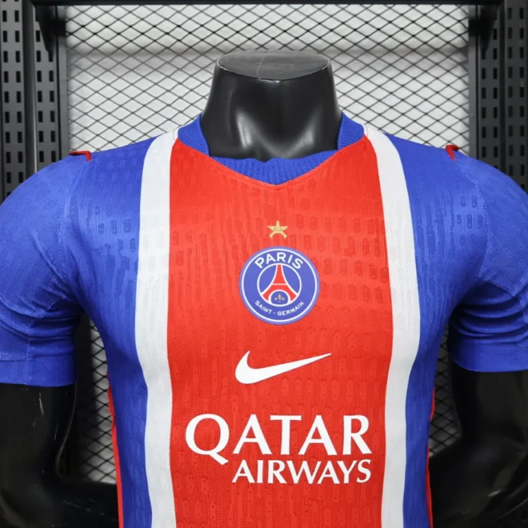 تیشرت کیت فوتبالی نایک پاریس سن ژرمن اول آبی قرمز 2026/27 سایز S تاNIKE PSG 2XL