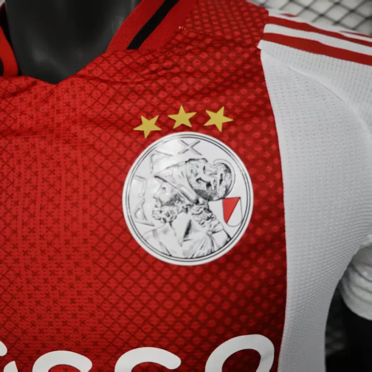 تیشرت کیت فوتبالی آدیداس آژاکس اول قرمز سفید 2026/27 سایز S تاADIDAS AJAX 2XL
