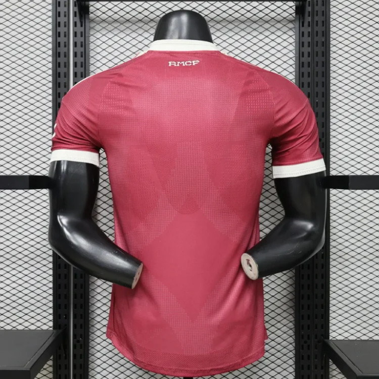 تیشرت کیت فوتبالی آدیداس رئال مادرید دوم قرمز زرشکی 2026/27 سایز S تاADIDAS REAL MADRID 2XL