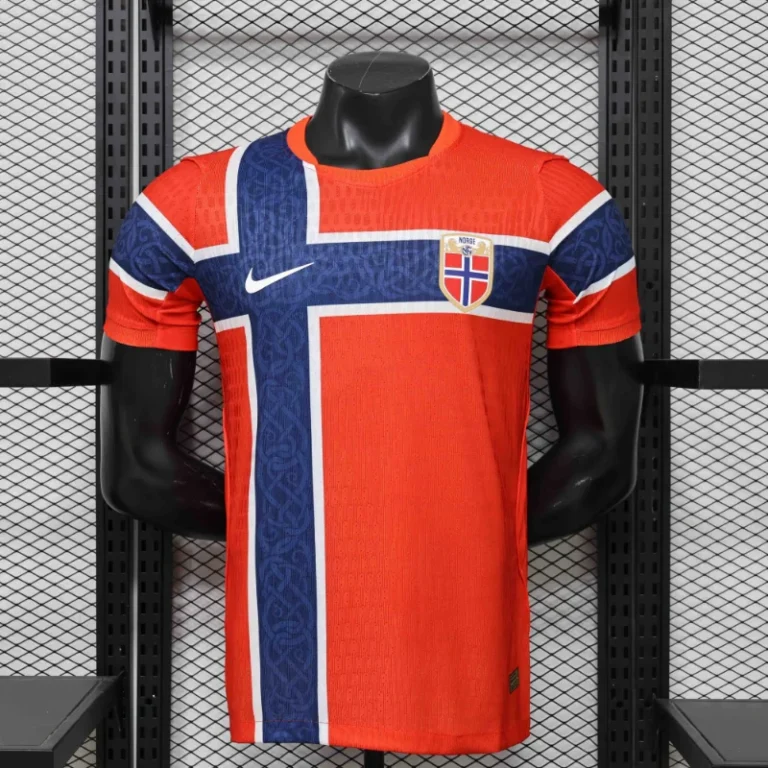 تیشرت کیت فوتبالی نایک نروژ اول قرمز جام جهانی 2026/27 سایز S تاNIKE NORWAY 2XL