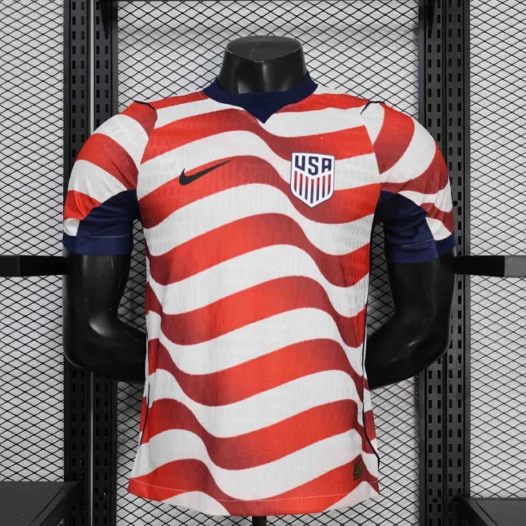 تیشرت کیت فوتبالی نایک آمریکا اول قرمز سفید جام جهانی 2026/27 سایز S تاNIKE USA 2XL