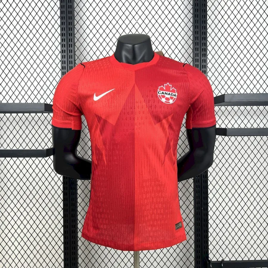 تیشرت کیت فوتبالی نایک کانادا اول قرمز جام جهانی 2026/27 سایز S تاNIKE CANADA 2XL