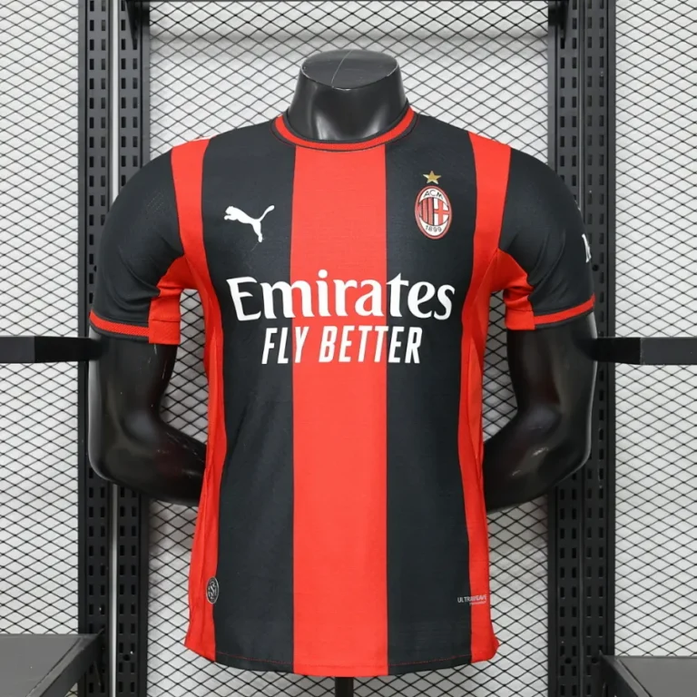 تیشرت کیت فوتبالی پوما آث میلان اول قرمز مشکی 2026/27 سایز S تاPUMA AC MILAN 2XL