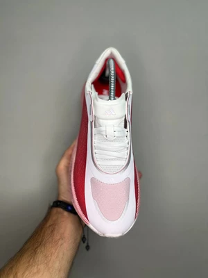 کتونی آدیداس هایپر بوست سایز 41 تا 45 قرمز سفید ADIDAS HYPERBOOST