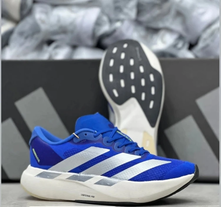آدیداس آدی زیرو پرو ۴ سایز 38 تا 45 سرمه ای نقره ای Adidas adizero pro 4