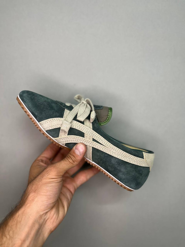 کتونی اسیکس ورساچه اونیتسوکا تایگر سبز تیره سایز 37 تا 40 ASICS VERSACE ONITSUKA TIGER