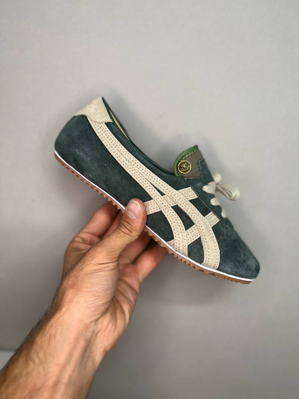 کتونی اسیکس ورساچه اونیتسوکا تایگر سبز تیره سایز 37 تا 40 ASICS VERSACE ONITSUKA TIGER