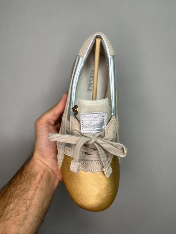 کتونی اسیکس ورساچه اونیتسوکا تایگر نقره ای طلایی سایز 37 تا 40 ASICS VERSACE ONITSUKA TIGER