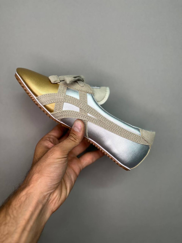 کتونی اسیکس ورساچه اونیتسوکا تایگر نقره ای طلایی سایز 37 تا 40 ASICS VERSACE ONITSUKA TIGER